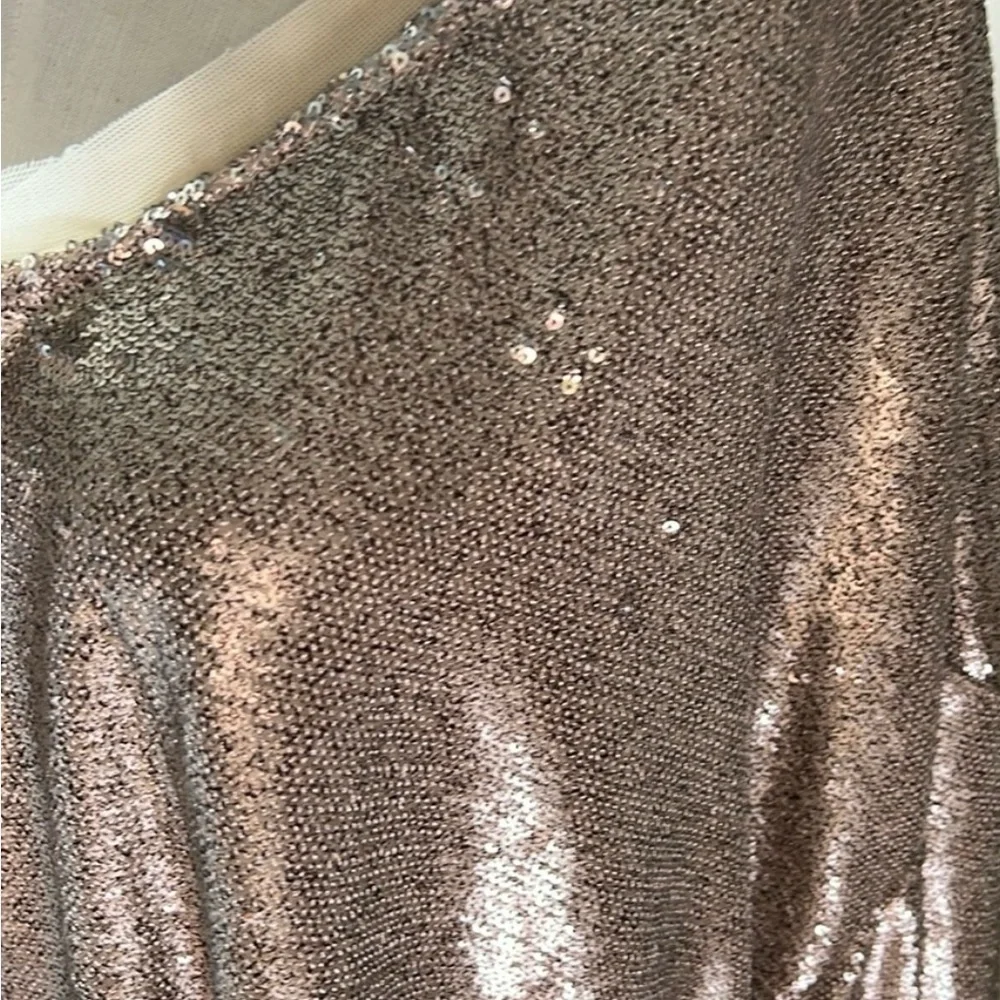 Free People Gold Sequin Top - Picture 4 of 5